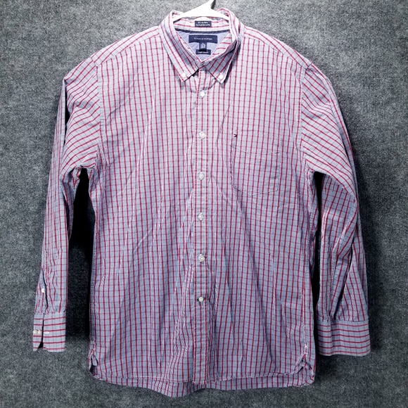 TOMMY HILFIGER shirts button Down long sleeve collared Men's size XL - Picture 1 of 10